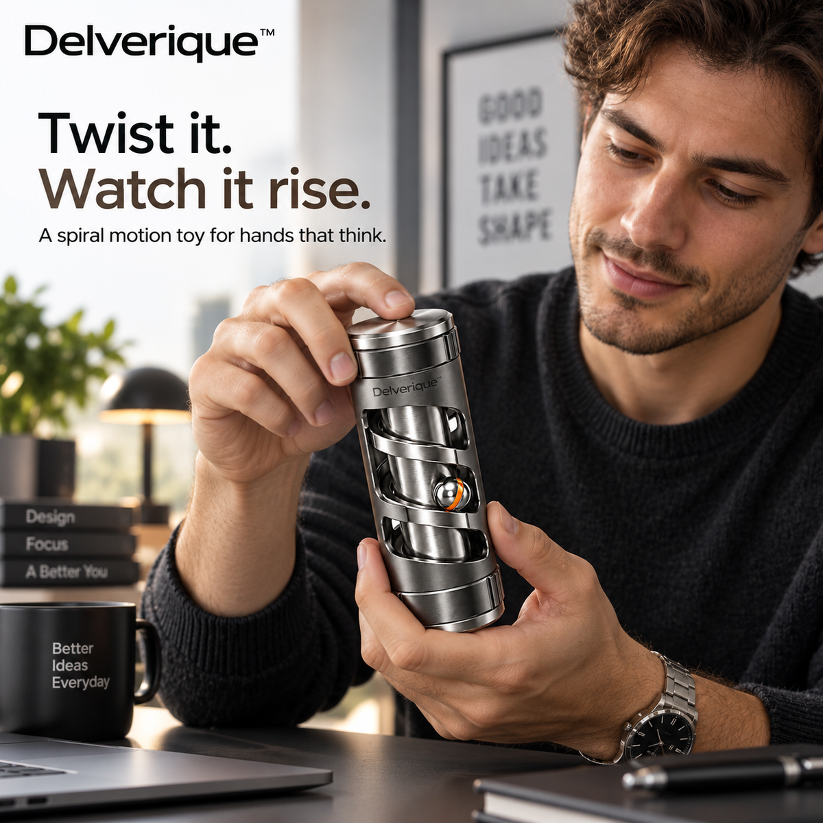 Delverique™ Helix Spiral Motion Toy