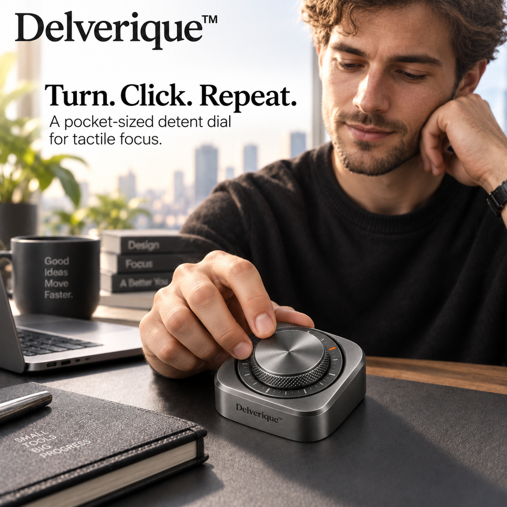 Delverique™ Index Mechanical Detent Dial Toy